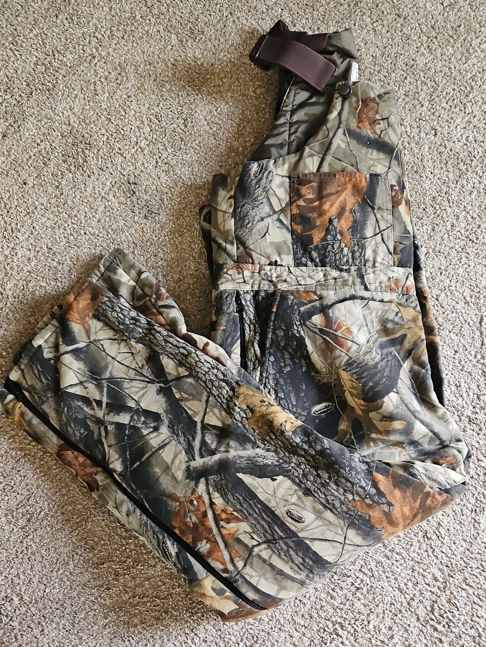 Walls Outdoors Camo Insulated Bib Pants